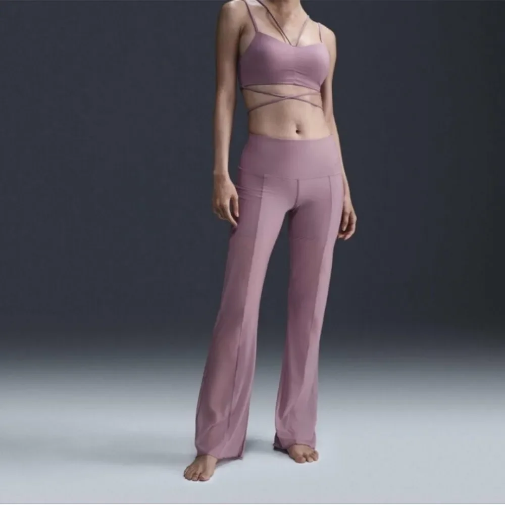 Nike Women’s Zenvy Sheer Gentle Support high waisted full length pants-nwt - Picture 1 of 4